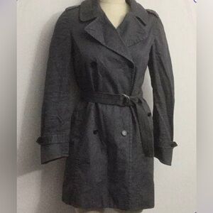 Rag + Bone Ladies Cotton Raincoat Gray Size 4 GUC